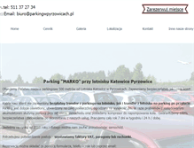 Tablet Screenshot of parkingwpyrzowicach.pl